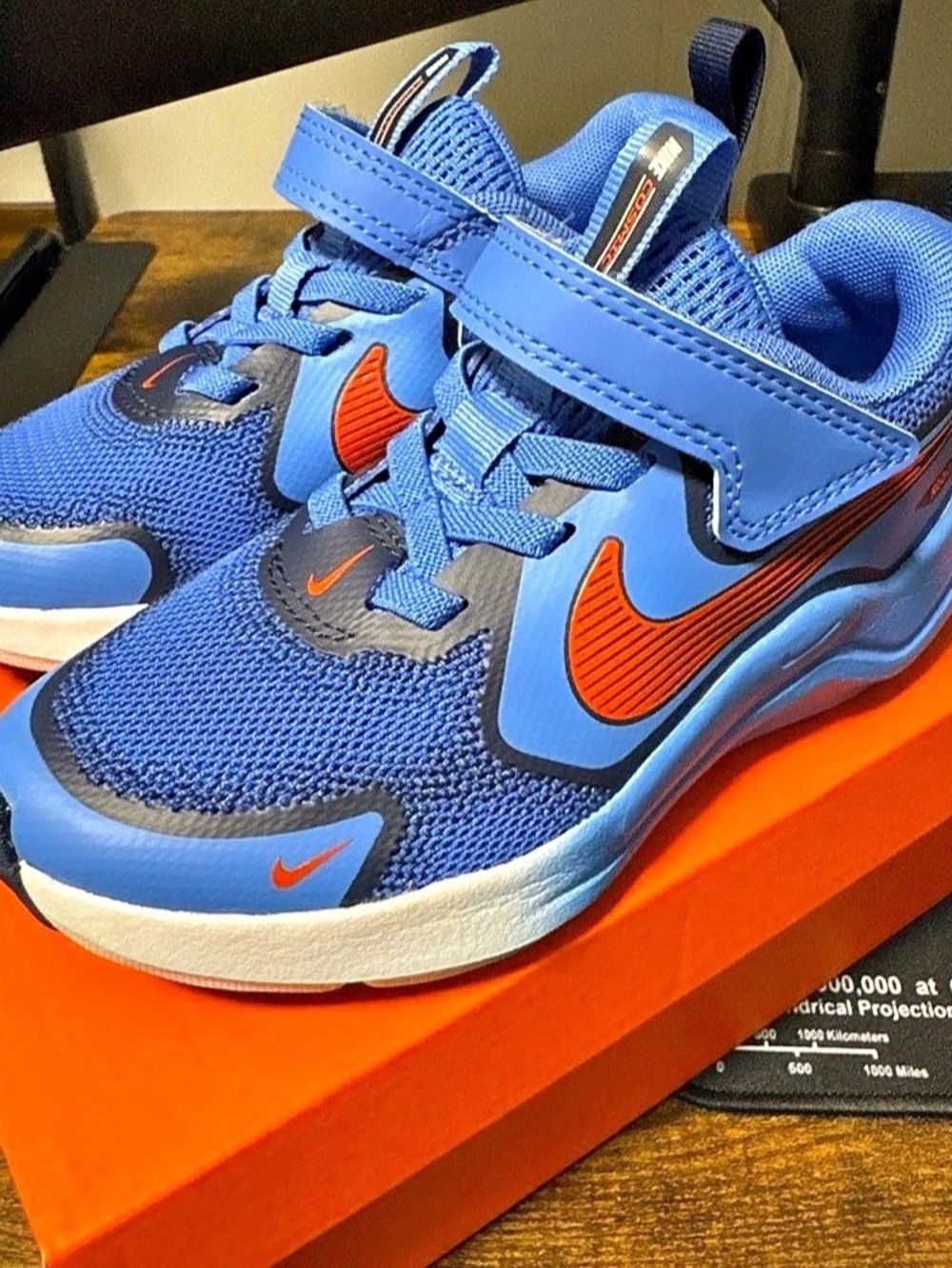 Nike Flex Runner 2 Lil Blue & Orange Sneakers - Size 10.5 Little Kids/ Toddler